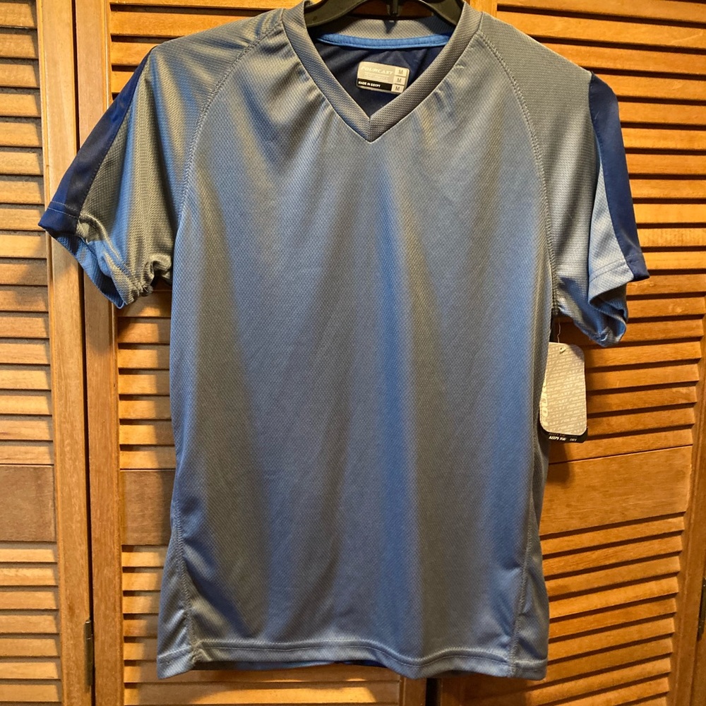 Fourcast Navy Blue & Grey Performance Shirt